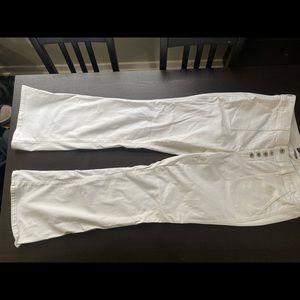 Torrid white button fly 18W tall Jeans